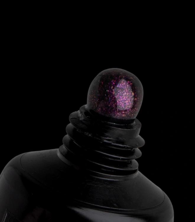 Полигель для наращивания и моделирования Nano Polygel Black Shimmer 15 мл