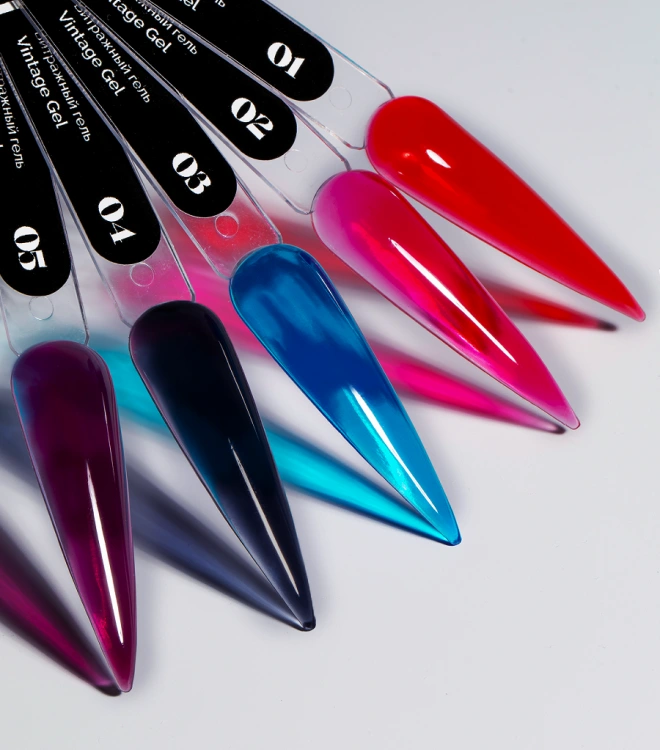 Витражный гель для наращивания и моделирования Vintage Gel 02