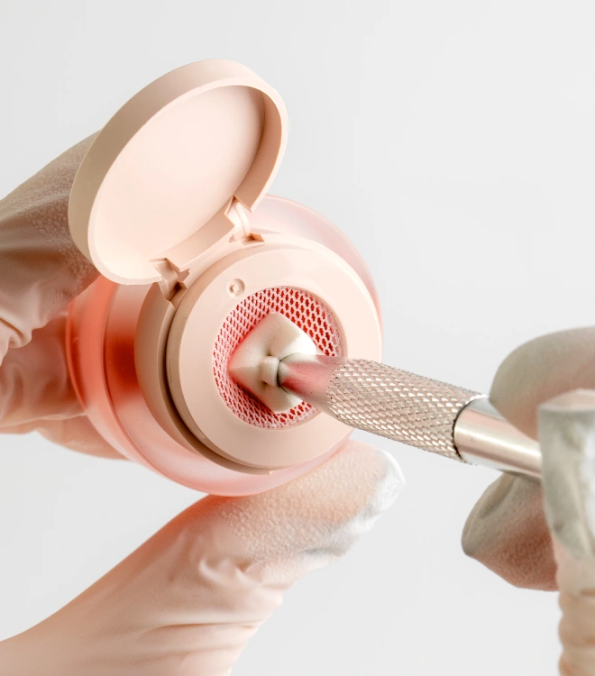 Набор для аэропуффинга с белыми спонжами