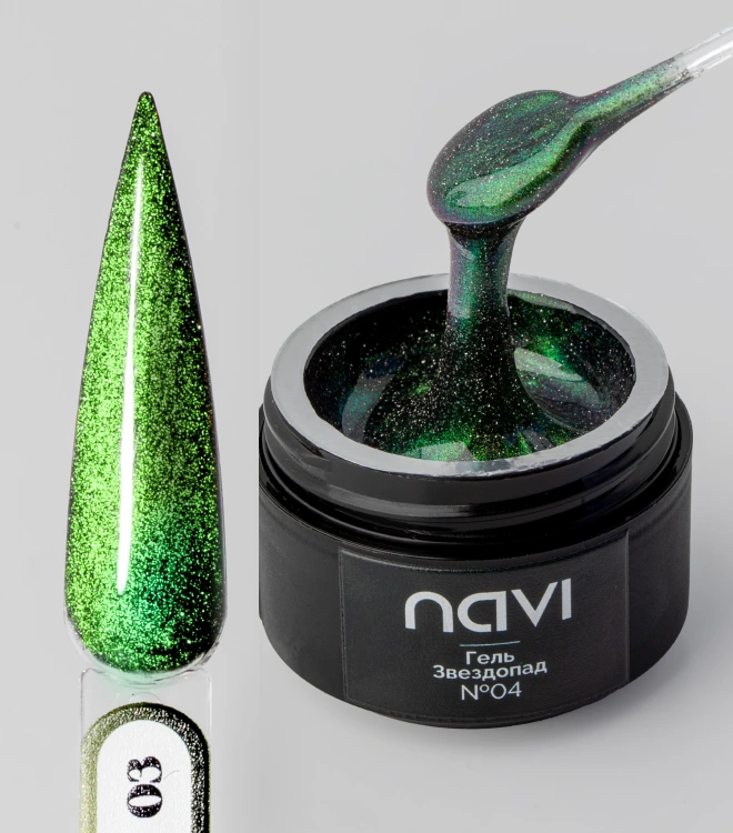 Светоотражающий гель с эффектом кошачьего глаза Звездопад 04