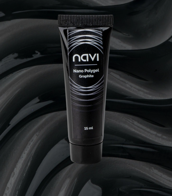 Полигель для наращивания и моделирования Nano Polygel Graphite 15 мл