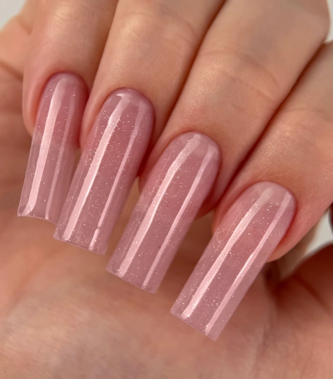 Полигель для наращивания и моделирования Nano Polygel Light Lilac Shimmer 15 мл