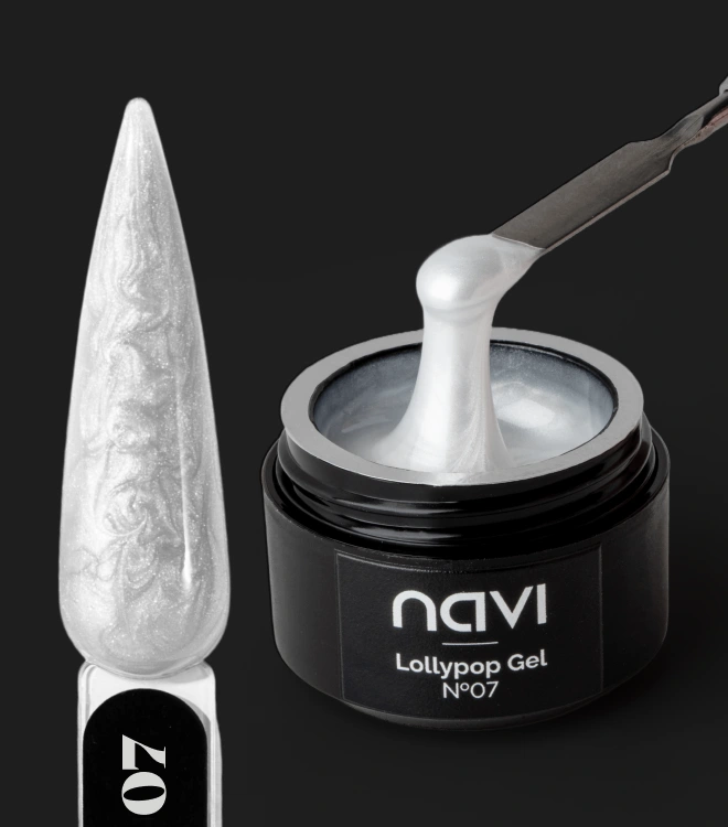 Жемчужный гель с эффектом втирки Lollypop Gel 07