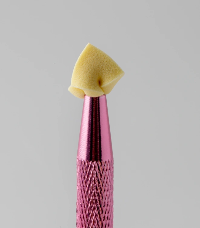 Набор для аэропуффинга с розово-желтыми спонжами
