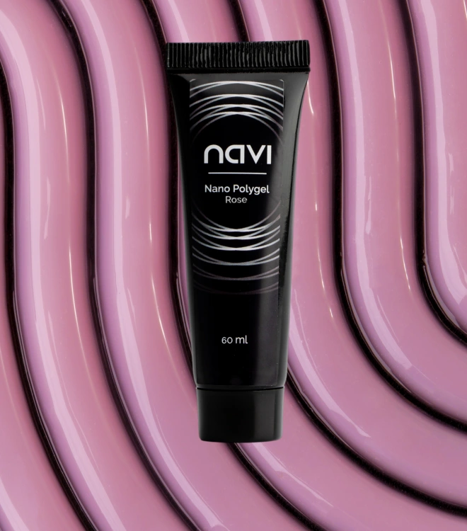 Полигель для наращивания и моделирования Nano Polygel Rose 60 мл