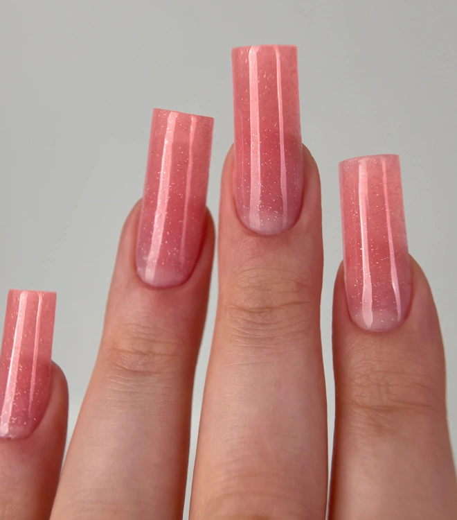 Полигель для наращивания и моделирования Nano Polygel Dark Pink Shimmer 15 мл