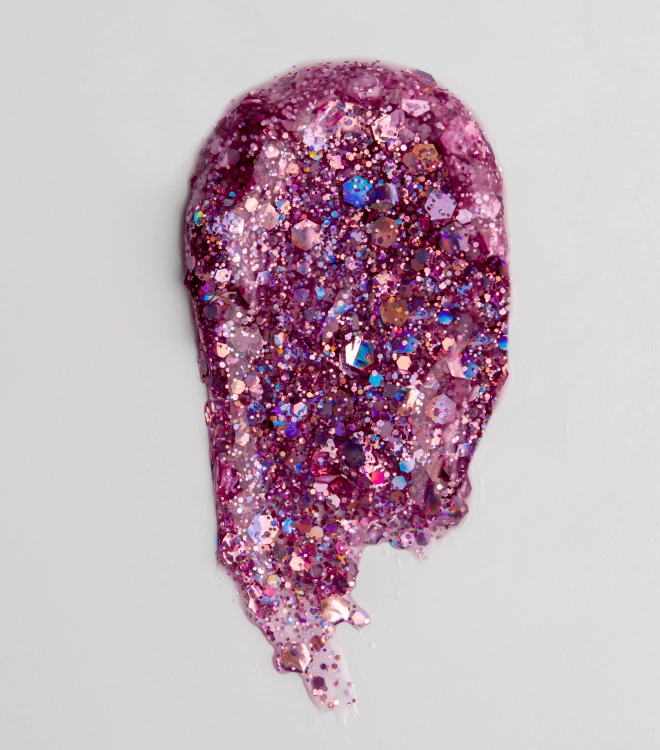 Полигель для наращивания и моделирования Violet Glitter 15 мл