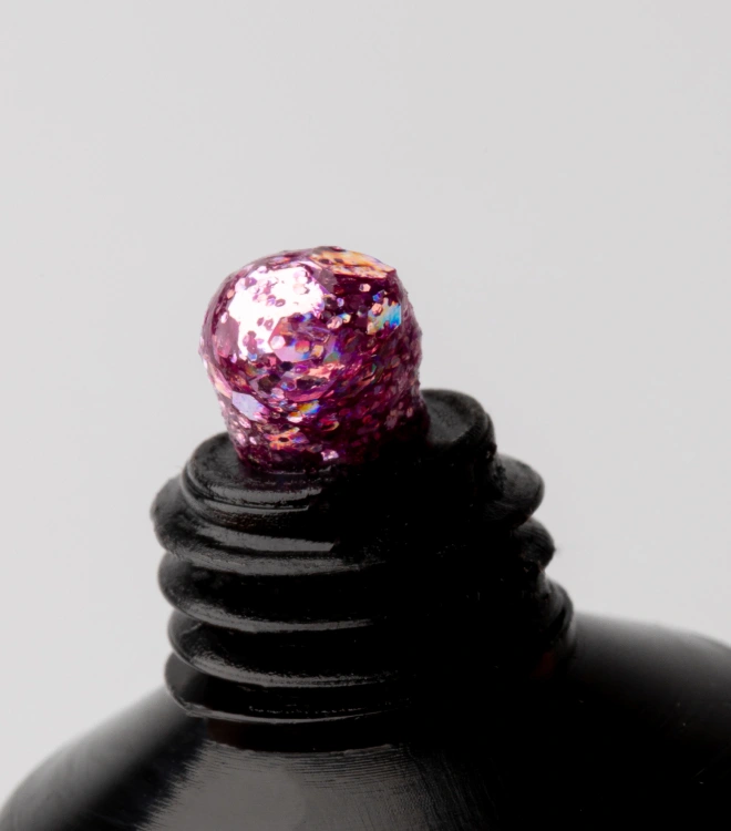 Полигель для наращивания и моделирования Violet Glitter 15 мл