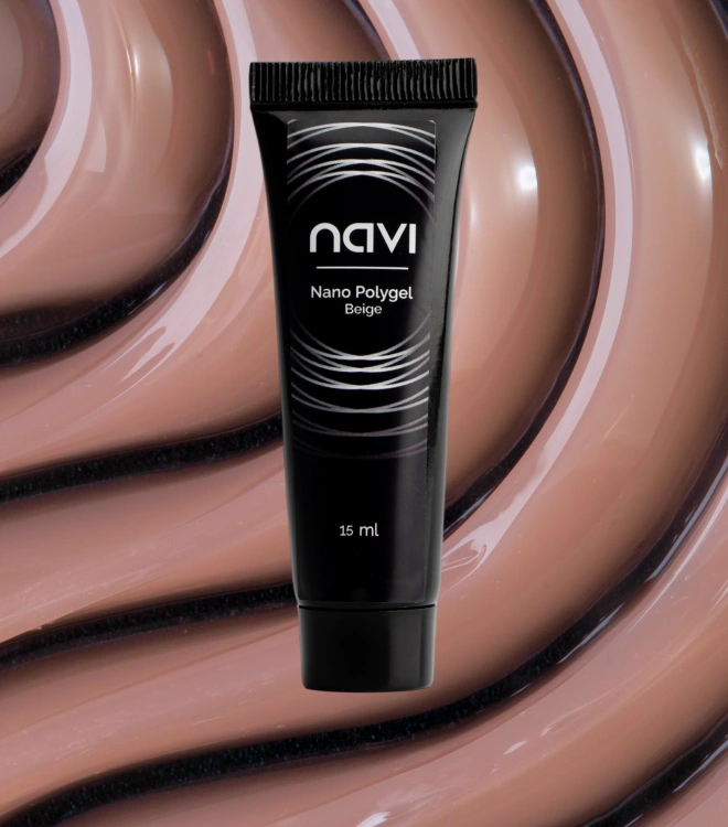 Полигель для наращивания и моделирования Nano Polygel Beige 15 мл