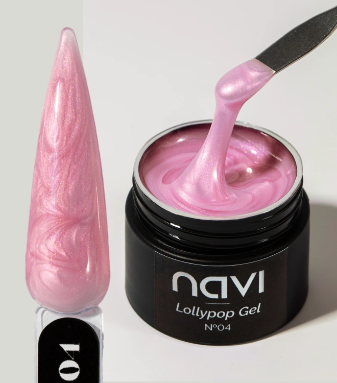 Жемчужный гель с эффектом втирки Lollypop Gel 04