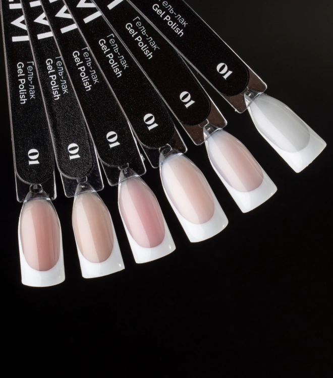 Цветной гель-лак White French 01