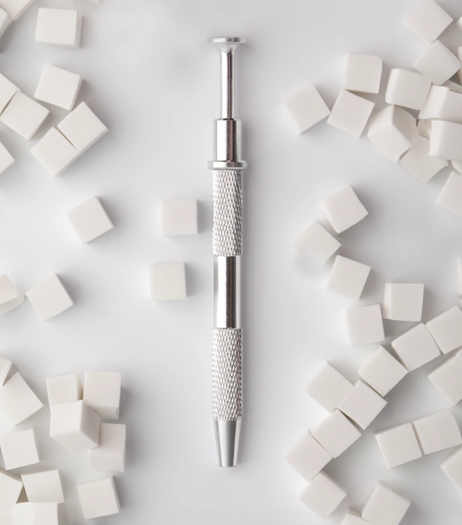 Набор для аэропуффинга с белыми спонжами