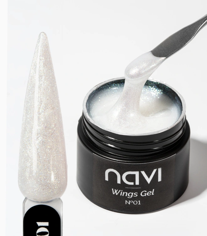 Гель для наращивания и укрепления с шиммером Wings gel 01