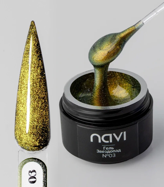 Светоотражающий гель с эффектом кошачьего глаза Звездопад 03