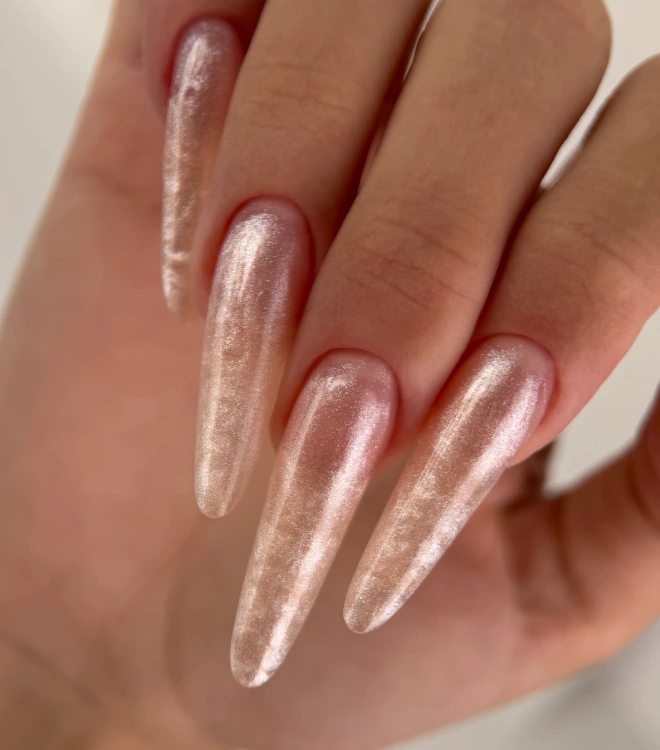 Полигель для наращивания и моделирования Nano Polygel Pink Shimmer 15 мл
