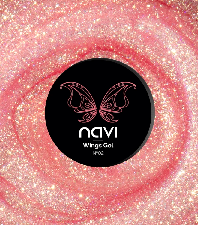 Гель для наращивания и укрепления с шиммером Wings gel 02