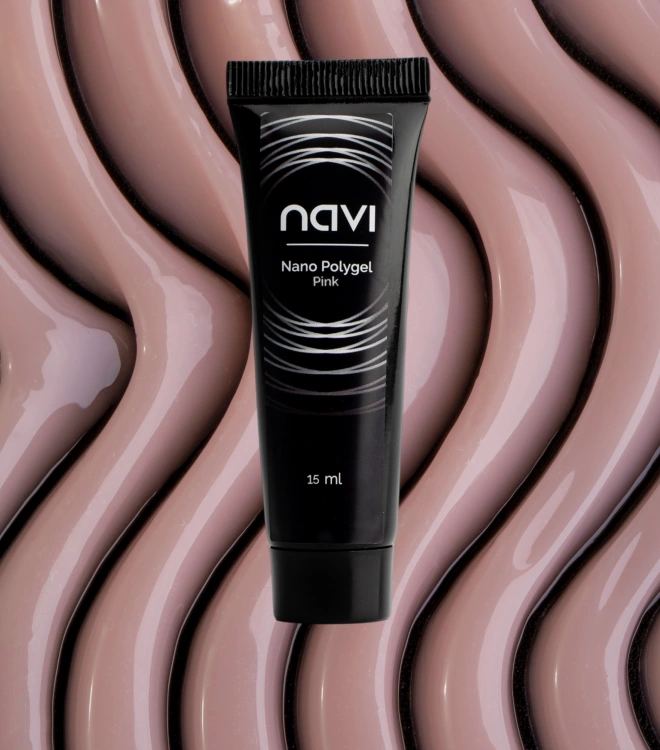 Полигель для наращивания и моделирования Nano Polygel Pink 15 мл