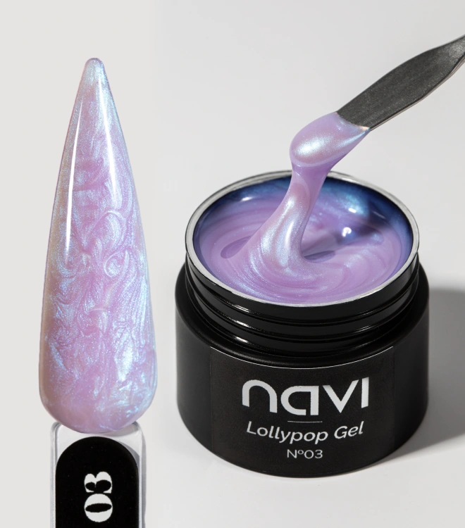 Жемчужный гель с эффектом втирки Lollypop Gel 03