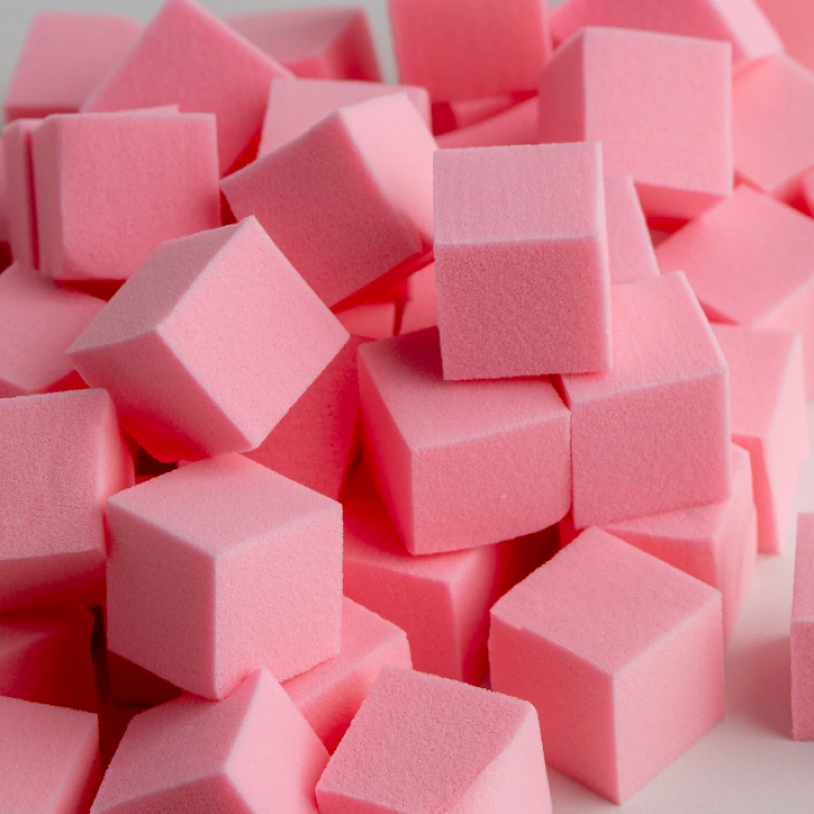 Набор для аэропуффинга с розовыми спонжами